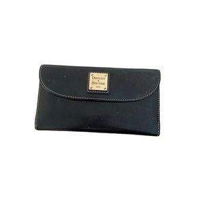 Dooney & Bourke black leather wallet and checkbook